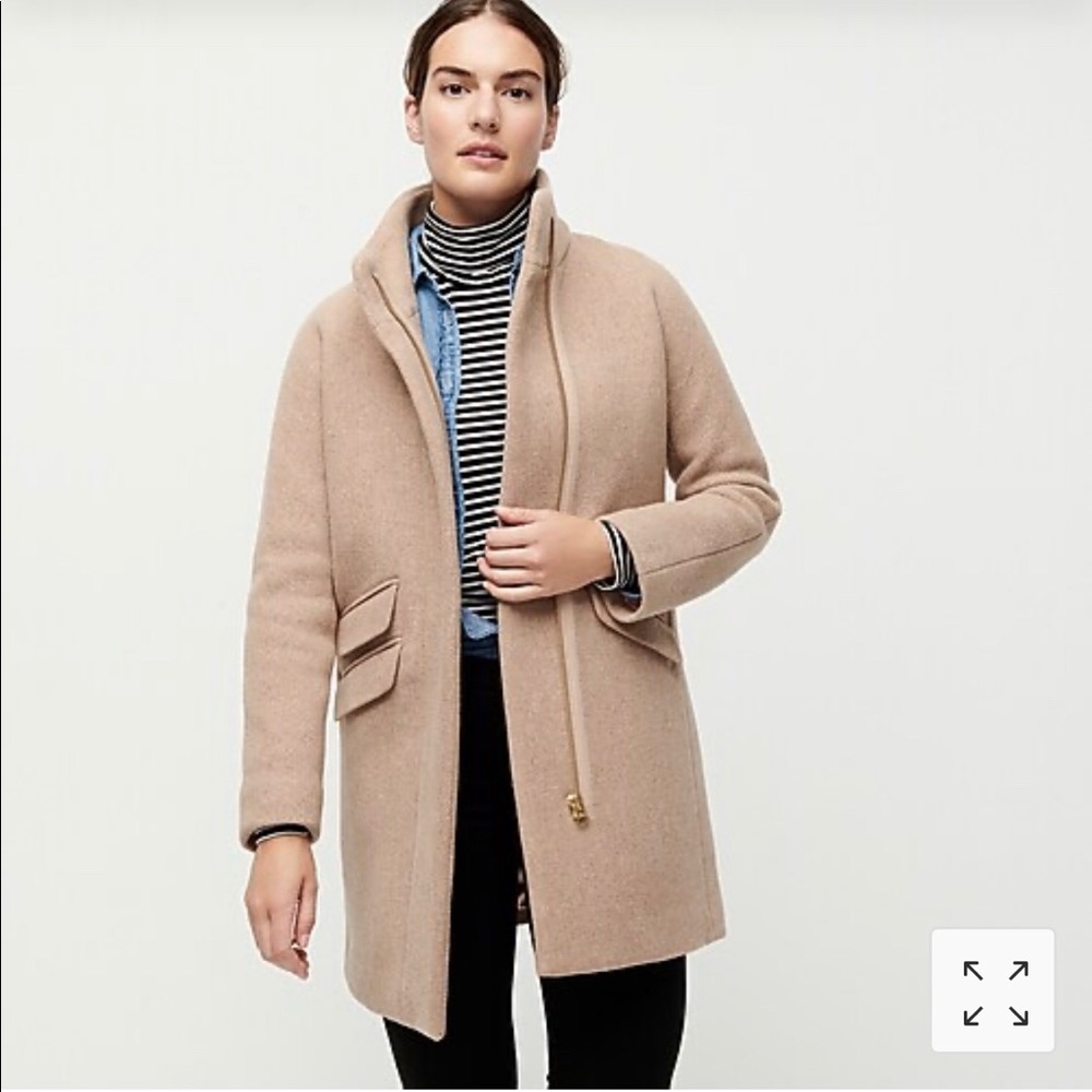 Jcrew Cocoon Coat in Italian Stadium-cloth Wool